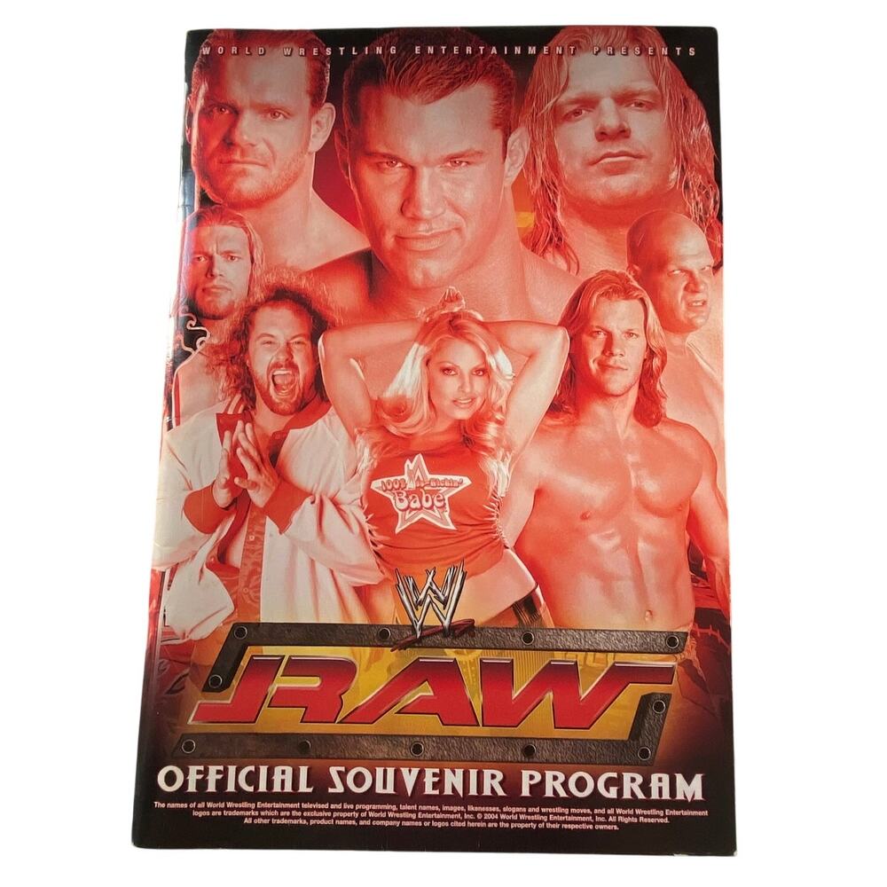 Vtg Official Souvenir Program Raw Smackdown 2004 WWE Triple H Randy Orton